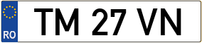Truck License Plate